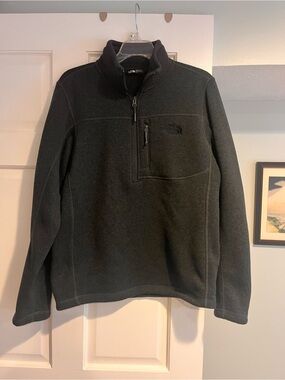 The North Face Dark Charcoal Quarter-Zip Fleece Pullover